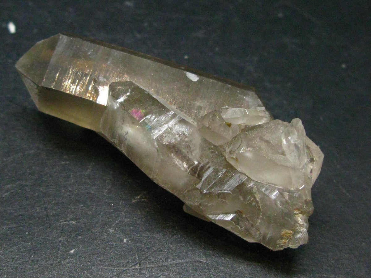 Bertrandite on Quartz cluster from Russia - 2.5"