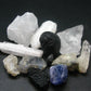 Synergy 12 Set Phenakite Moldavite Natrolite Petalite Danburite Tektite Scolecite Herderite Tanzanite Brookite 175.76 Gr