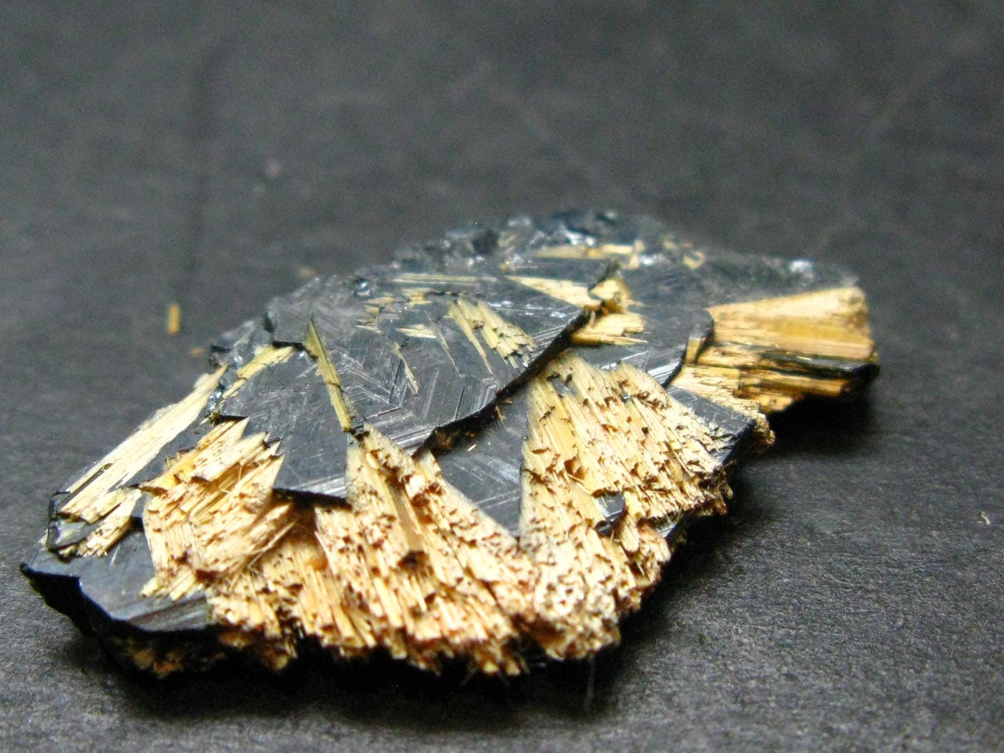 Large Hematite and Rutile Cluster from Brazil - 1.1" - 4.48 Grams