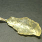 Gem Libyan Desert Glass Tektite Pendant Sterling Silver from Libya - 1.8" - 4.34 Grams
