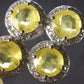 Nice Natural Faceted Yellow Sapphire 925 Sterling Silver Pendant - 1.1" - 3.0 Grams