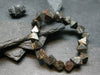Magnetite Crystals Genuine Bracelet ~ 7 Inches ~ 12mm Crystal Beads