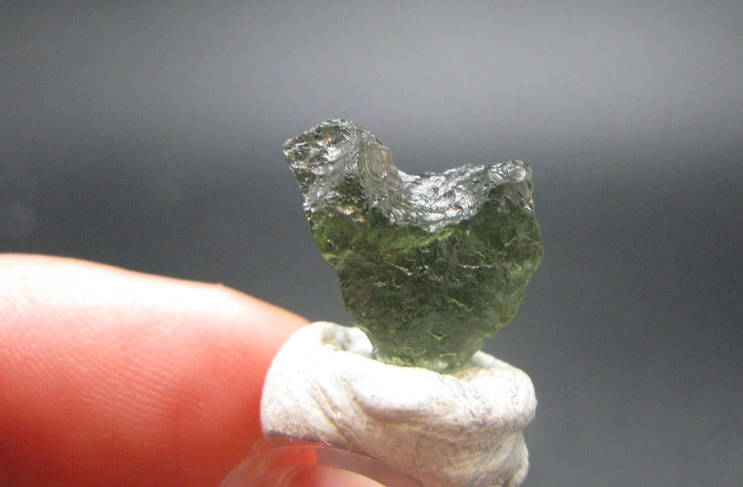 Moldavite Tektite Raw Piece from Czech Republic - 0.5" - 4.10 Carats - 0.82 Grams
