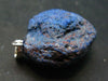 Azurite Nodule Crystal Sterling Silver Pendant from Russia - 1.3" - 11.09 Grams
