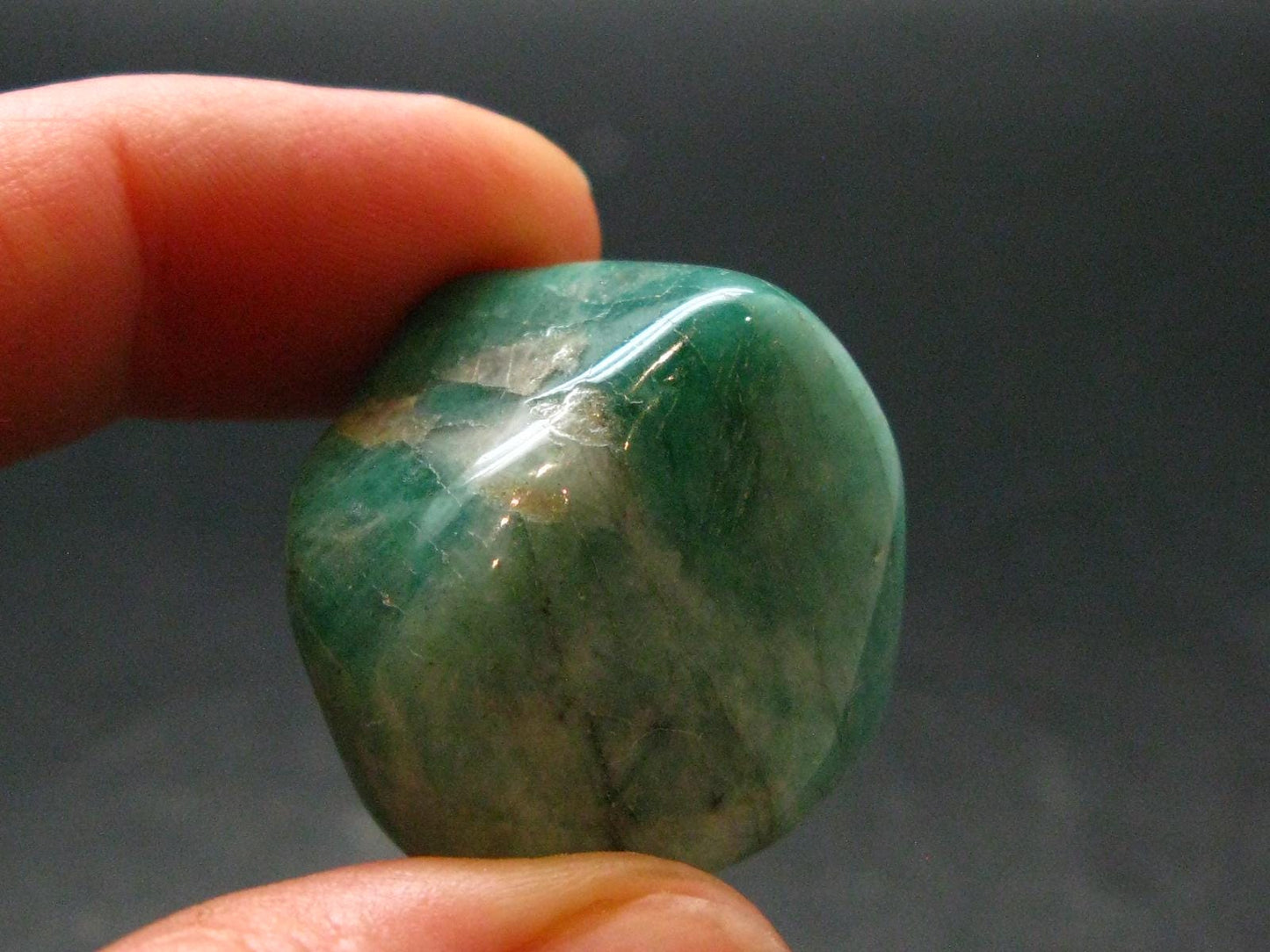 Natural Emerald Tumbled Stone from Brazil - 1.1" - 15.70 Grams