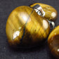 Lot of 3 Tiger Eye Puffed Heart Shape Pendants from Brazil