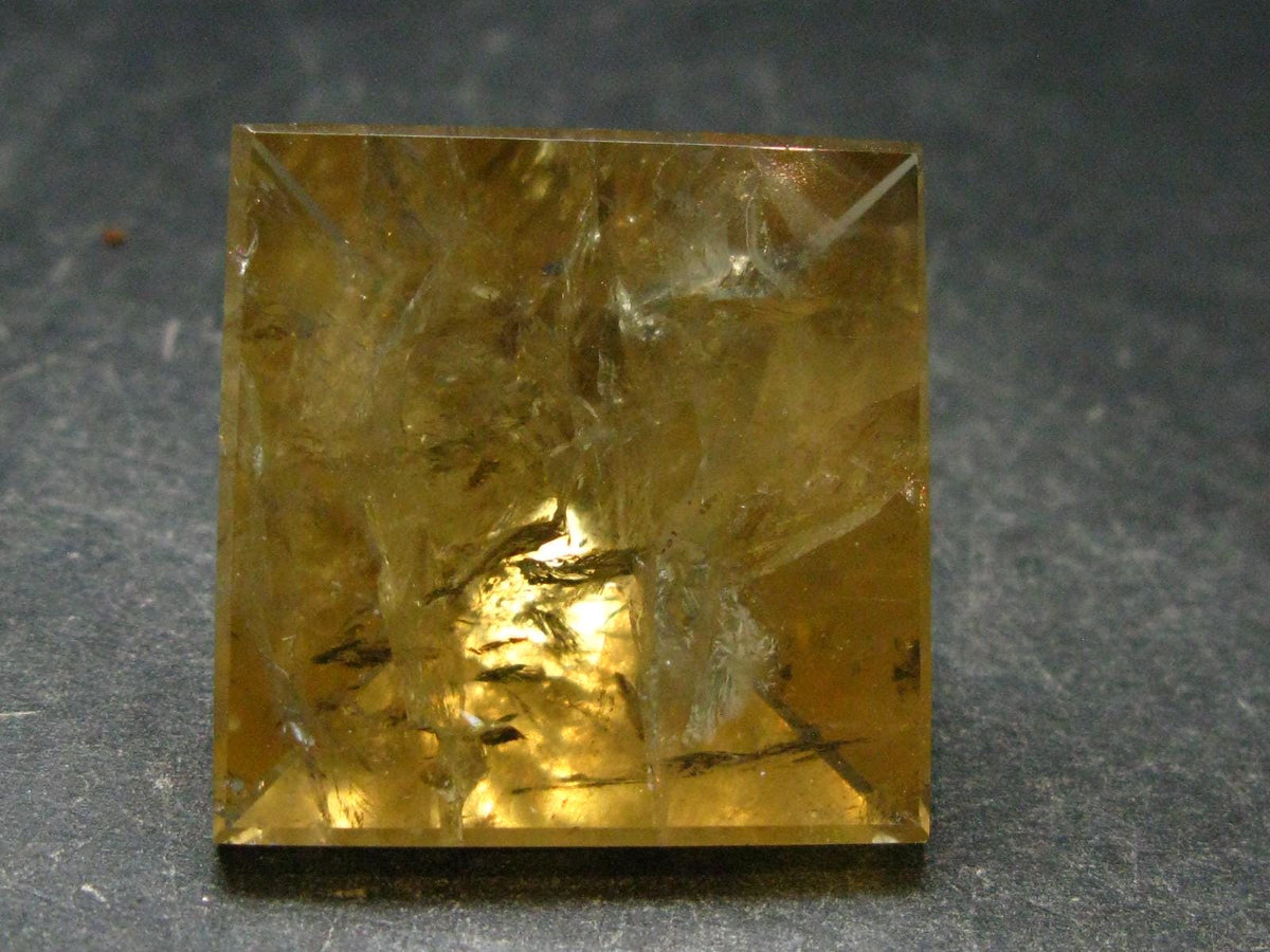 Citrine Unheated Polished Pyramid From Brazil - 0.7" - 16.73 Grams