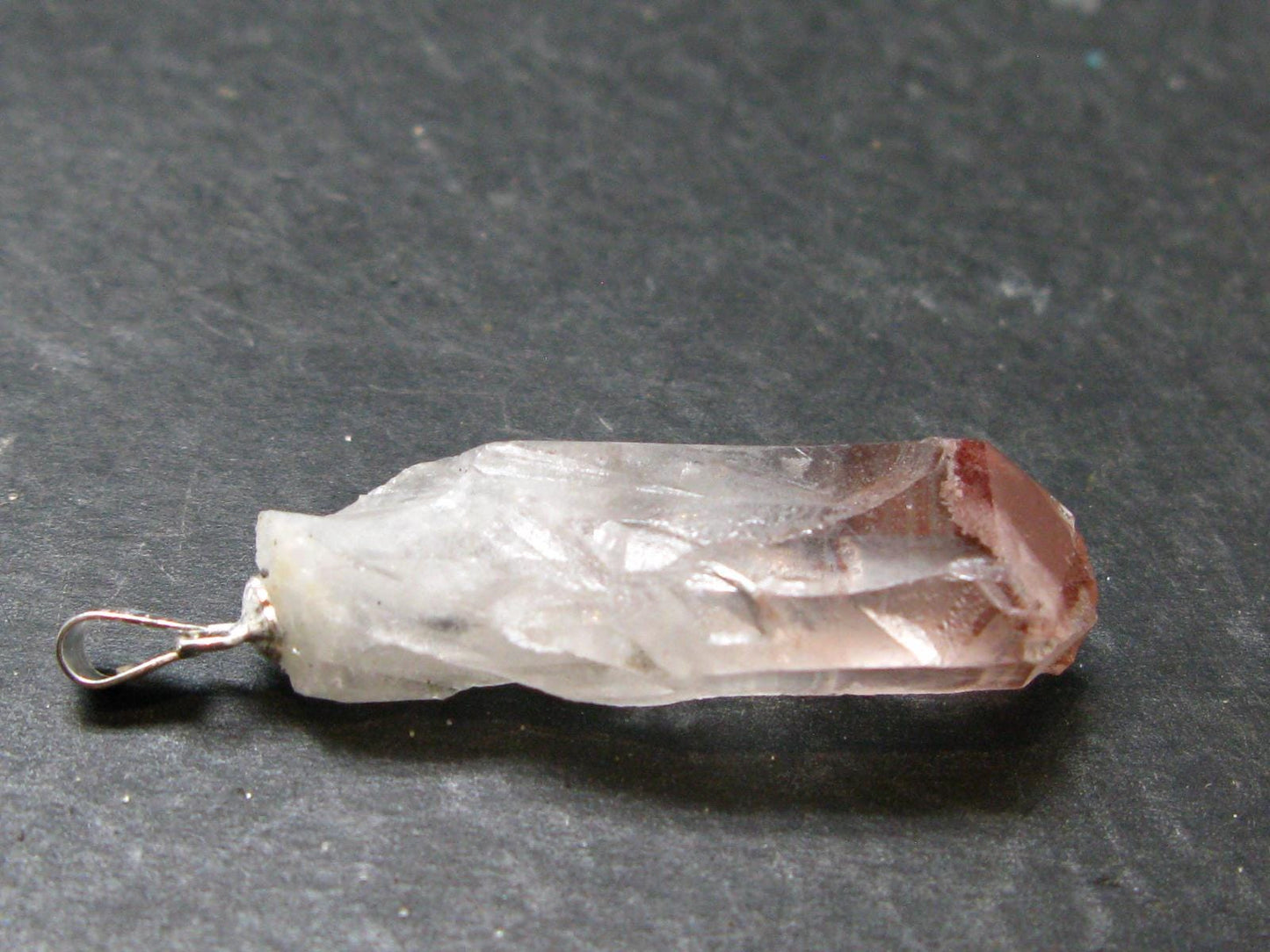 Lithium Quartz Crystal Pendant From Brazil - 1.6" - 4.78 Grams