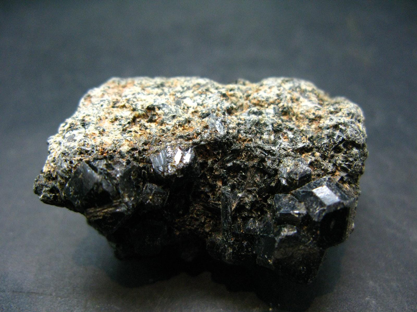 Black Melanite Andradite Garnet Cluster From Mali - 1.7" - 40.62 Grams