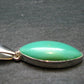 Rich Green Chrysoprase Silver Pendant From Australia - 1.3" - 3.59 Grams