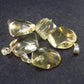 Set of 5 Natural Citrine Pendants From Brazil