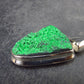 Uvarovite (Green Chromium Garnet) Cluster Silver Pendant from Russia - 1.3" - 7.01 Grams