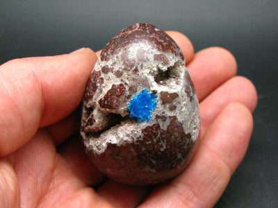Cavansite in Stilbite Egg From India - 2.1" - 99.8 Grams
