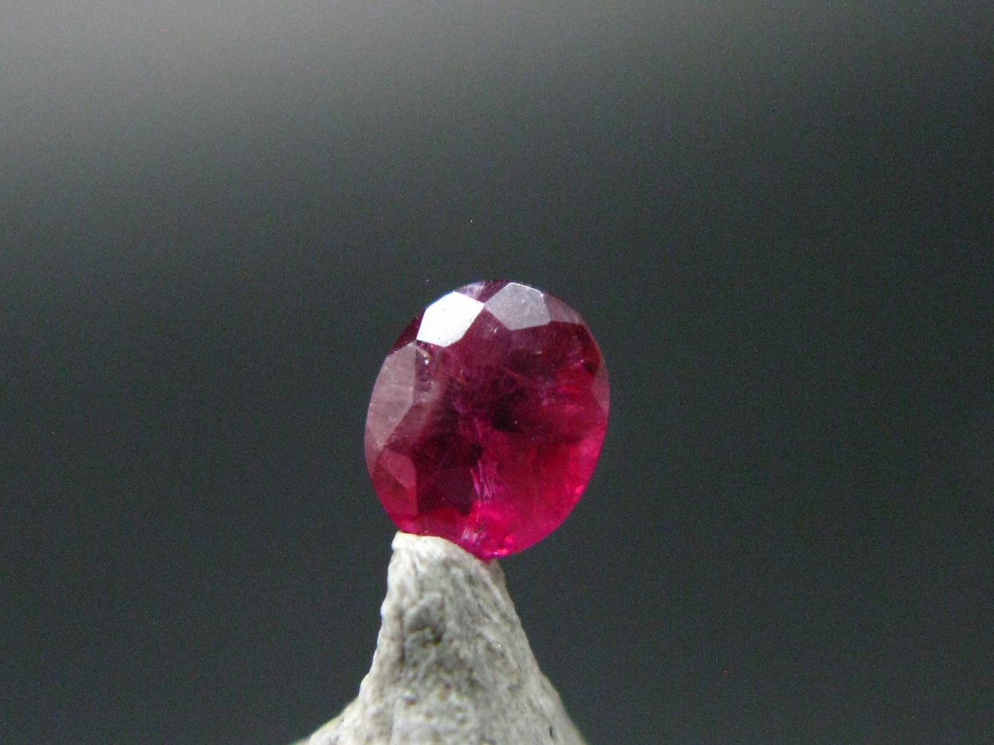 Beautiful Rare Gem Bixbite Red Beryl Emerald Cut Stone From Utah USA - 0.18 Carats - 4.2x3.5mm