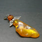 Baltic Amber 925 Silver Pendant - 2.3" - 4.51 Grams