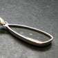 Very Rare Sterling Silver Nuumite Nuummite Pendant From Greenland - 1.8" - 6.27 Grams