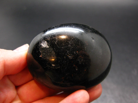 Fine Black Tourmaline Tumbled Stone From Namibia - 2.2"