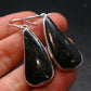 Very Rare Sterling Silver Nuumite Nuummite Earrings From Greenland