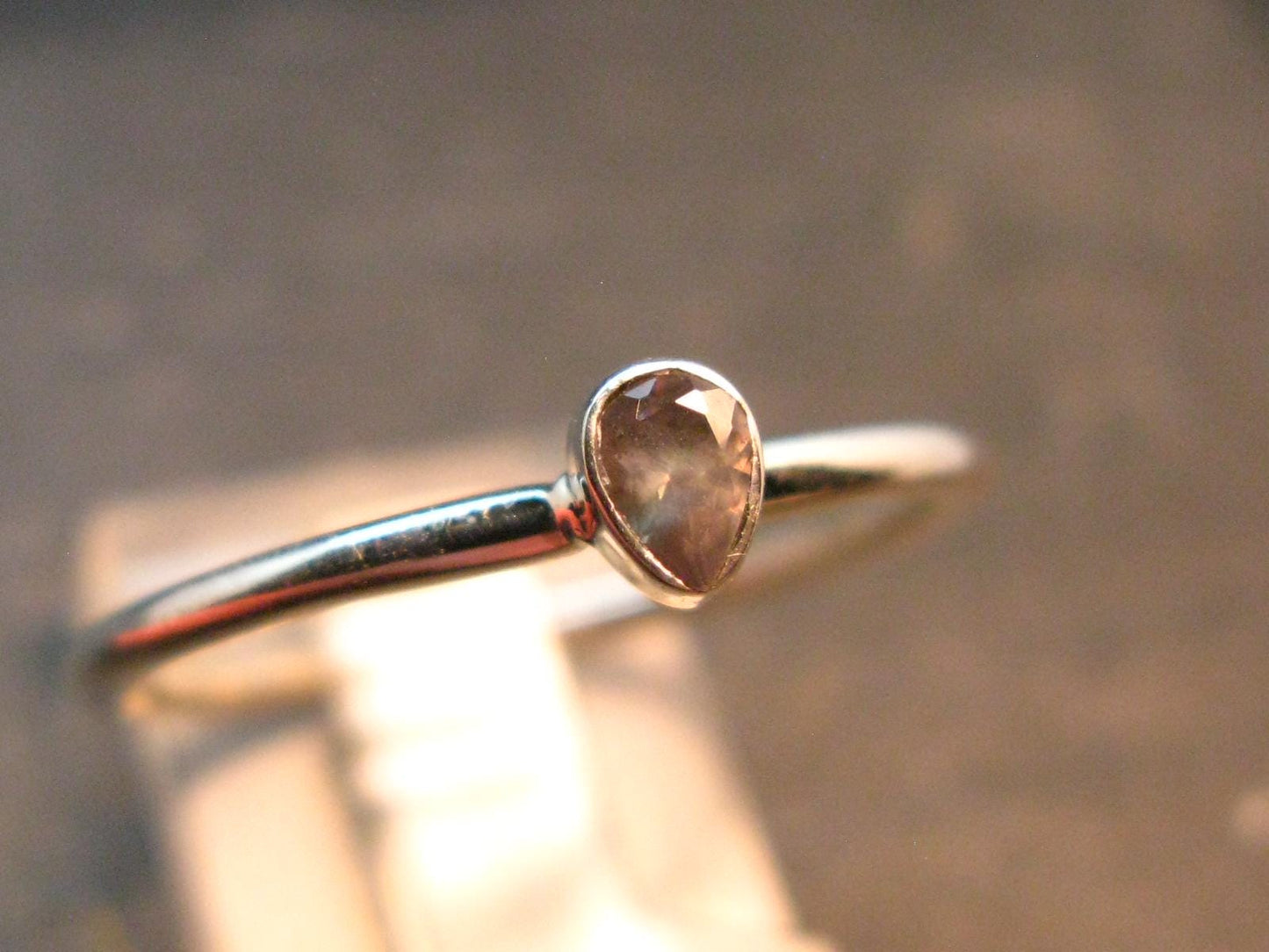 Genuine Alexandrite Gem Silver Ring From Russia - Size 10 - 1.62 Grams