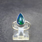 Rare Black Opal Sterling Silver Ring from Australia - Size 5.5 - 1.97 Grams