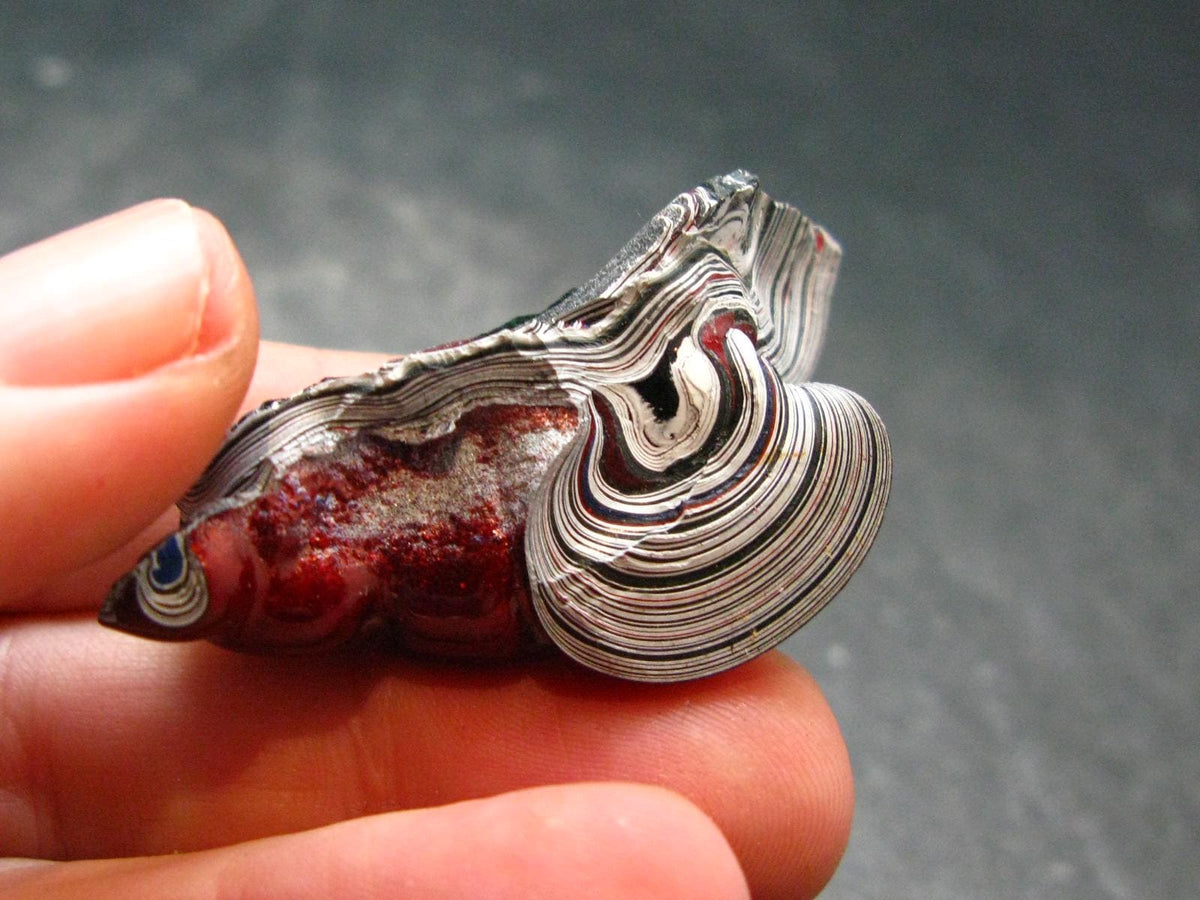 Very Cool Fordite "Detroit Motor City Agate" from Michigan - 1.7"- 7.51 Grams