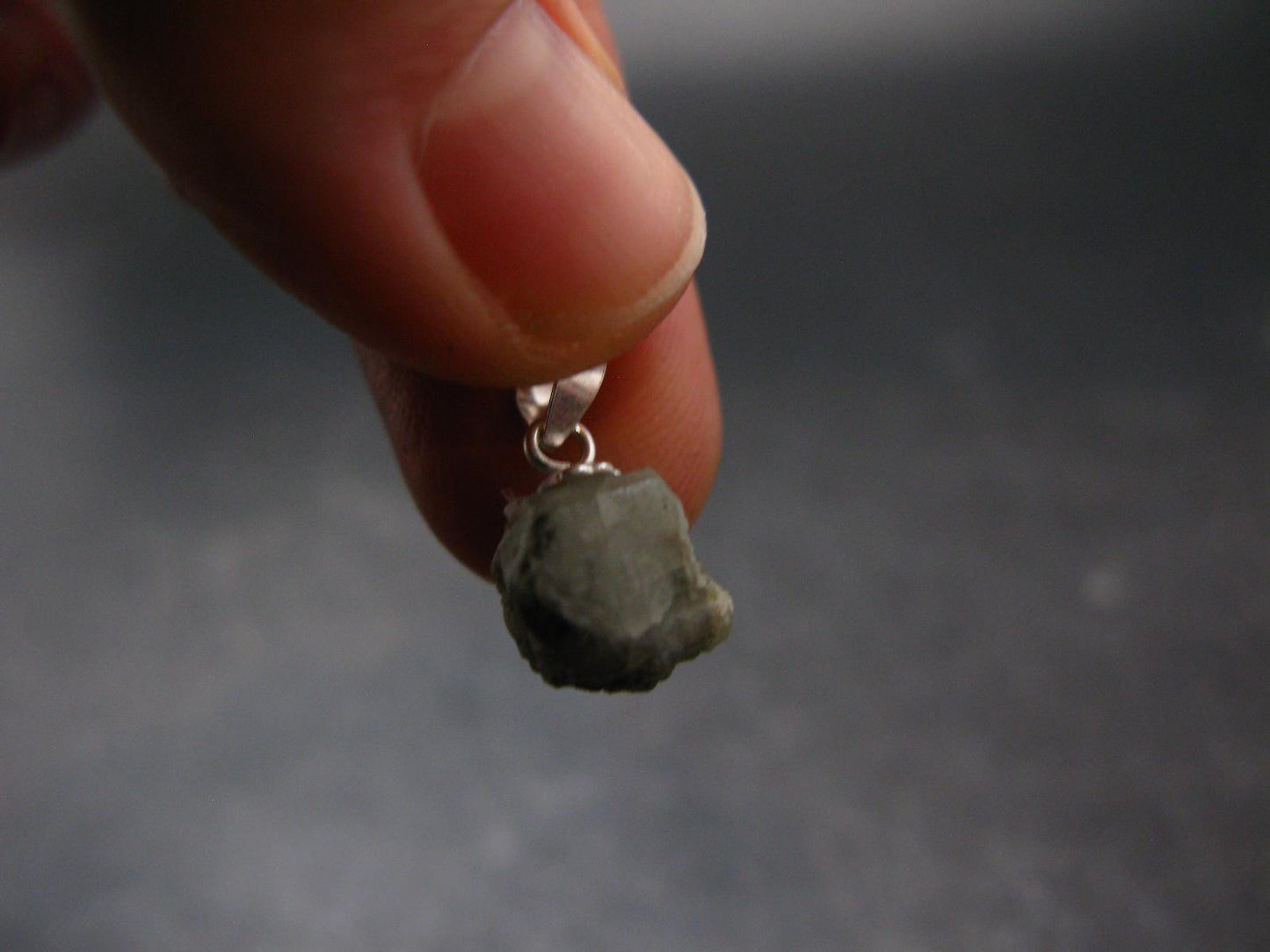 Phenakite Phenacite Crystal Silver Pendant From Brazil - 0.6" - 1.0 Grams