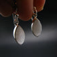 Natrolite Silver Earrings From Russia - 2.33 Grams