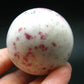 Large Cinnabar in Quartz Sphere from Peru - 125.48 Grams - 1.8"