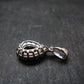Moldavite Tektite Silver Pendant from Czech Republic - 0.7" - 2.20 Grams