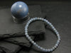 Angelite Anhydrite Genuine Bracelet ~ 7 Inches ~ 4mm Round Beads