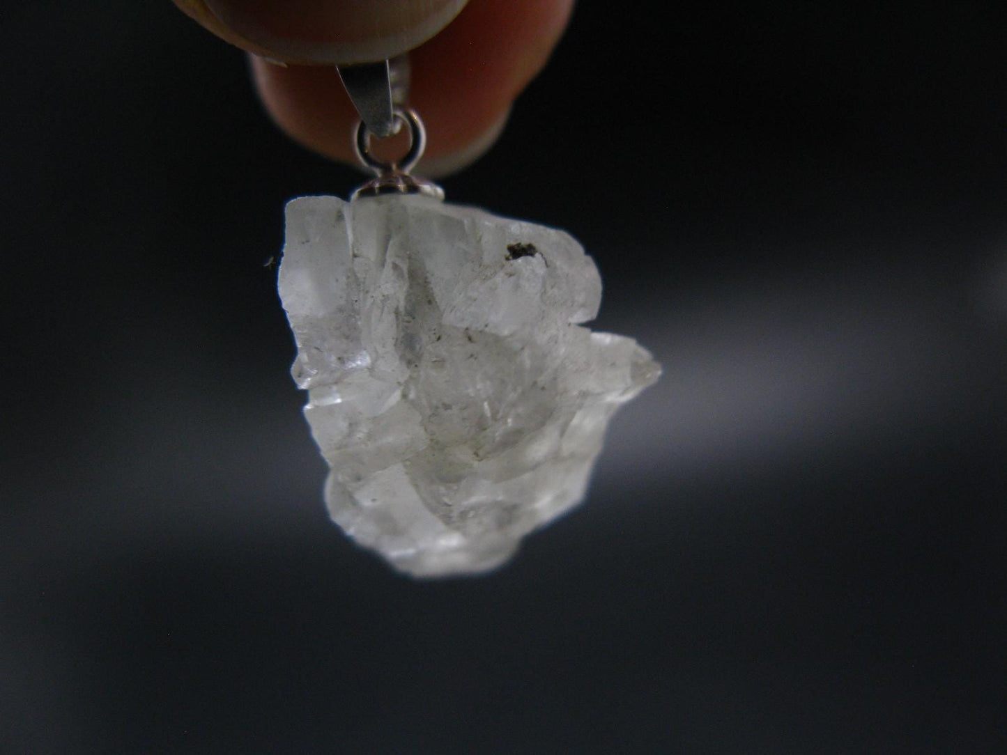 Phenakite Phenacite Crystal Silver Pendant From Russia - 0.9" - 3.14 Grams