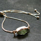 Moldavite Silver Bracelet Adjustable Length - 3.0 Grams