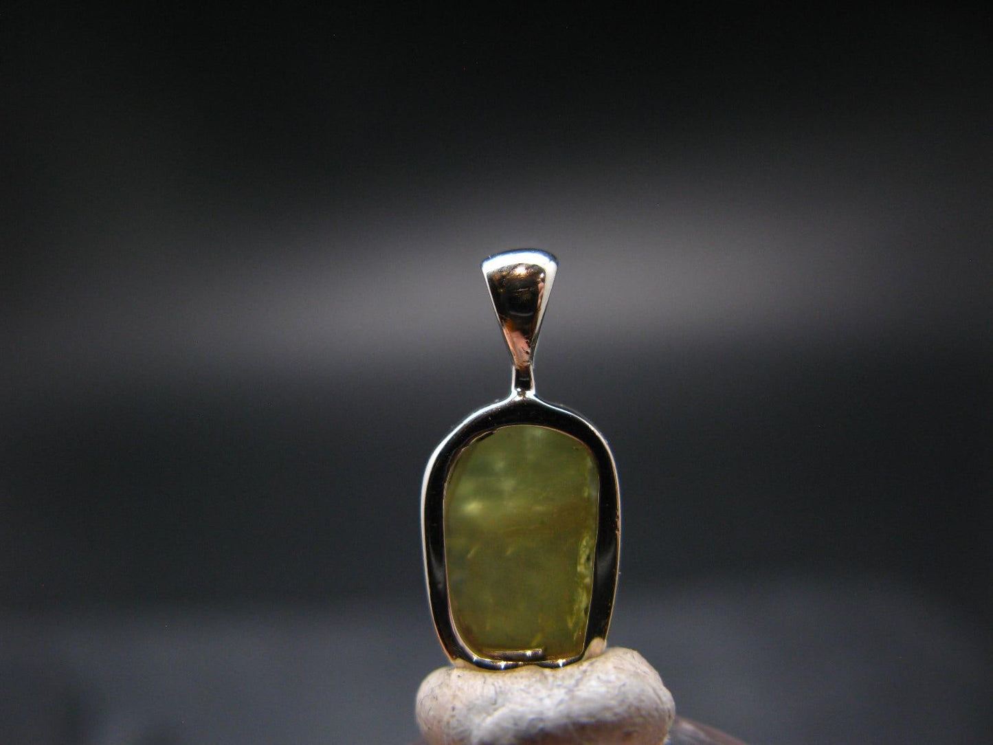 Chrysoberyl Crystal Silver Pendant From Brazil - 1.25 Grams