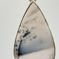 Elegant Moss Agate Teardrop Dangle Earrings – Natural Scenic Stone Jewelry