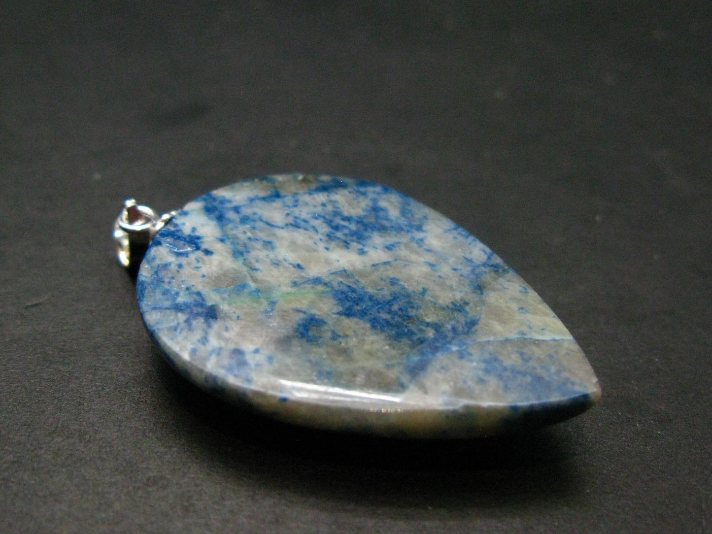 Shattuckite Silver Pendant from Namibia - 1.5" - 5.96 Grams