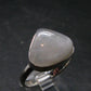 Natural Glow From Inside Moonstone Silver Plated Ring - 5.11 Grams - Size 11