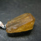 Imperial Topaz Crystal Silver Pendant from Brazil - 1.1" - 4.44 Grams