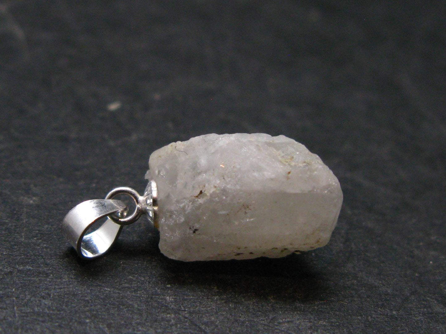 Phenakite Phenacite Silver Pendant from Nigeria - 0.8 Inches - 1.83 Grams