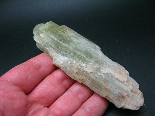 Gem Green Hiddenite Spodumene Crystal From Brazil - 4.8" - 124.3 Grams