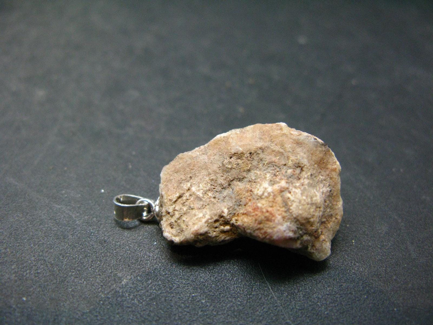Rare Pink Tugtupite Sterling Silver Pendant From Greenland - 1.2" - 3.91 Grams