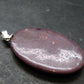 Purple Jade Silver Plated Pendant From Turkey - 1.5" - 5.29 Grams