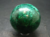Amazing Rich Vivid Vibrant Green Malachite Sphere Ball From Congo - 1.8"