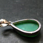 Rich Green Chrysoprase Silver Pendant From Australia - 1.3" - 5.76 Grams
