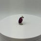 Natural Ruby Sterling Silver Pendant | July Birthstone