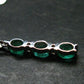 Emerald Silver Pendant W/Chain From Colombia - 2.20 Grams Total