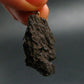 Tibetan Black Tektite Silver Pendant From Tibet - 1.3" - 3.66 Grams
