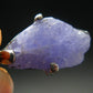 Rare Raw Hackmanite Silver Pendant from Afghanistan - 0.8" - 3.0 Grams
