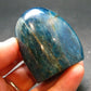 Neon Blue Apatite Tumbled Stone from Madagascar - 116.51 Grams - 1.9"