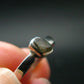 Cute Gem Moldavite Sterling Silver Ring From Czech Republic - Size 7.75 - 1.34 Grams