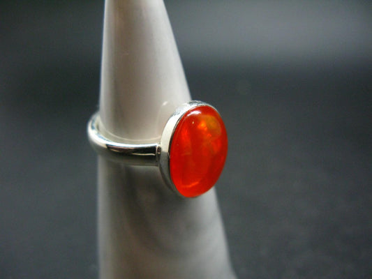 Natural Opal 925 Sterling Silver Ring from Ethiopia - Size 7